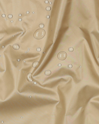 Tissu Déperlant Coupe Vent Sable - Mercerine