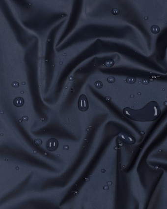 Tissu Déperlant Coupe Vent Bleu Marine - Mercerine