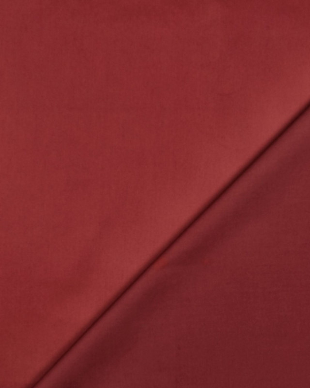 Tissu Satin de Coton Uni Lie de Vin - Mercerine