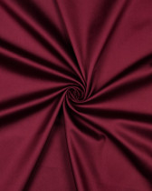 Tissu Satin de Coton Uni Bordeaux
