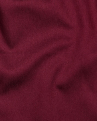 Tissu Satin de Coton Uni Bordeaux - Mercerine