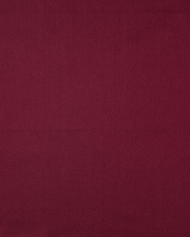Tissu Satin de Coton Uni Bordeaux - Mercerine