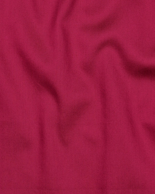 Tissu Satin de Coton Uni Framboise - Mercerine
