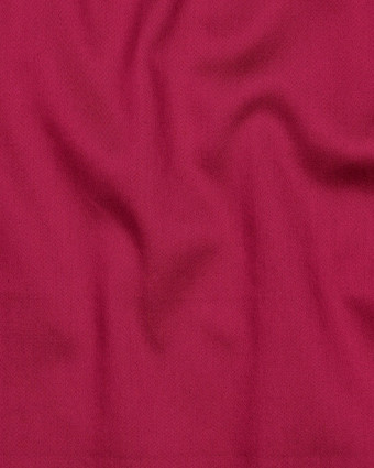 Tissu Satin de Coton Uni Framboise - Mercerine