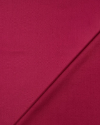 Tissu Satin de Coton Uni Framboise - Mercerine