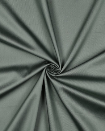 Tissu Satin de Coton Uni Vert de Gris - Mercerine
