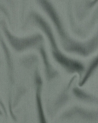 Tissu Satin de Coton Uni Vert de Gris - Mercerine