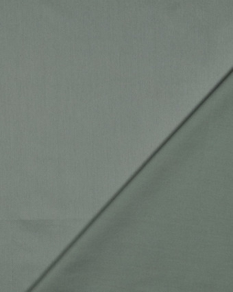 Tissu Satin de Coton Uni Vert de Gris - Mercerine