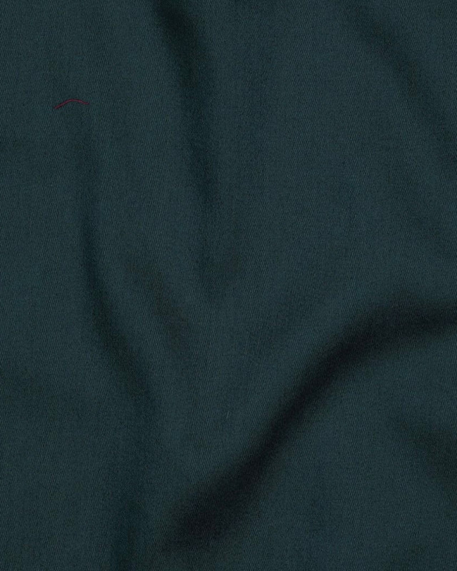 Tissu Satin de Coton Uni Vert Foncé - Mercerine