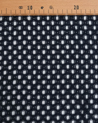 Tissu Crochet Coton Marine - Mercerine