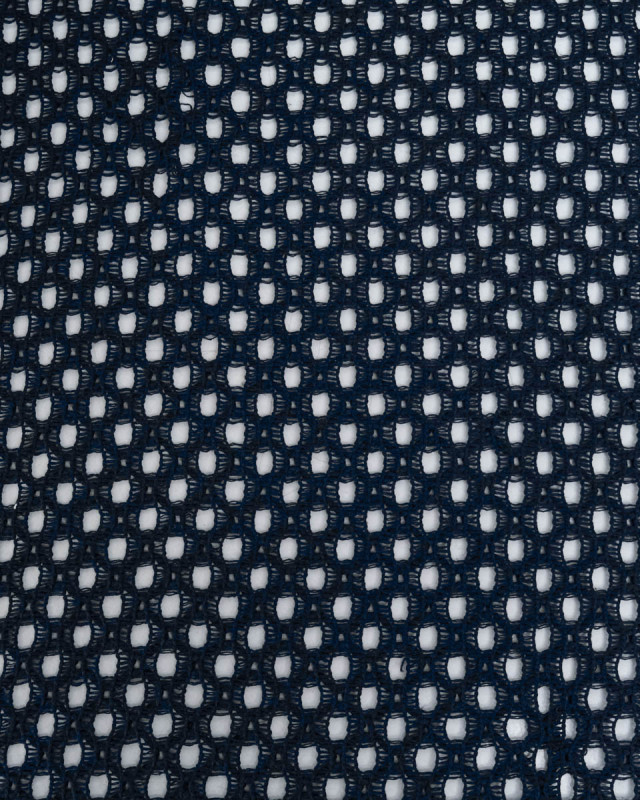 Tissu Crochet Coton Marine - Mercerine