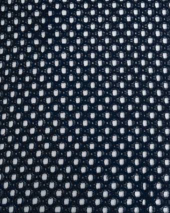 Tissu Crochet Coton Marine - Mercerine