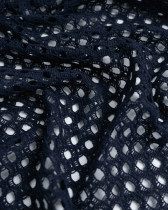 Tissu Crochet Coton Marine