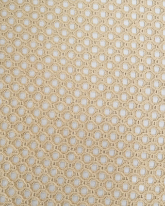 Tissu Crochet Coton Sable - Mercerine