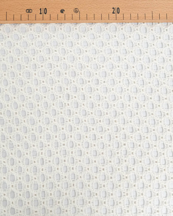 Tissu Crochet Coton Ecru - Mercerine