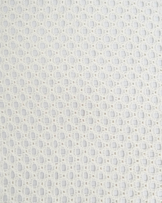 Tissu Crochet Coton Ecru - Mercerine
