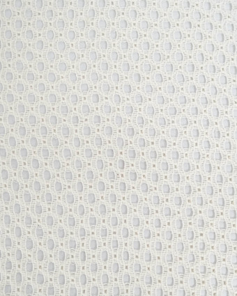 Tissu Crochet Coton Ecru - Mercerine