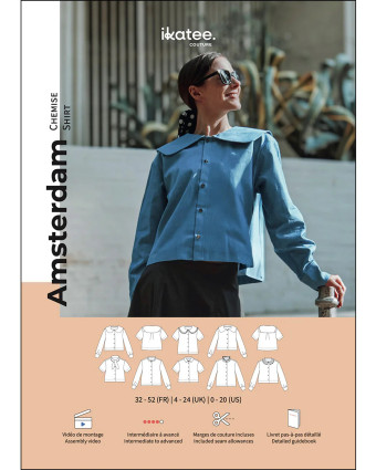 Patron Chemise AMSTERDAM - Ikatee - Mercerine