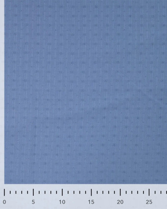 Tissu Coton Brodé Losange Indigo - Mercerine