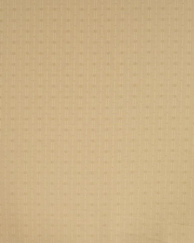Tissu Coton Brodé Losange Naturel - Mercerine