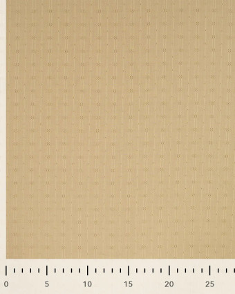 Tissu Coton Brodé Losange Naturel - Mercerine