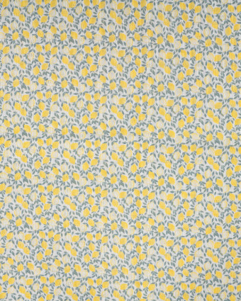 Tissu Coton Ajouré Petits Citrons - Mercerine