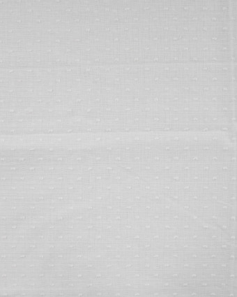 Tissu Plumetis de Coton Ecru - Mercerine