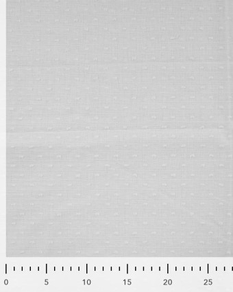 Tissu Plumetis de Coton Ecru - Mercerine
