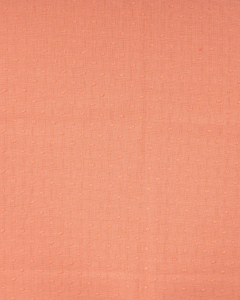Tissu Plumetis de Coton Pêche - Mercerine