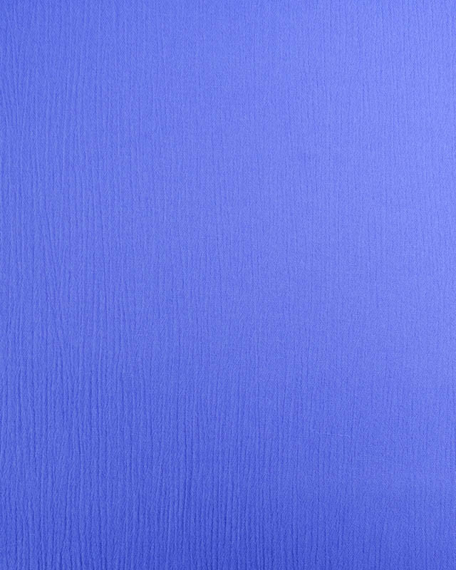 Viscose Crinkle Unie Bleu Royal - Mercerine