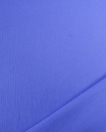 Viscose Crinkle Unie Bleu Royal - Mercerine