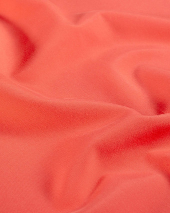 Tissu Short de Bain Déperlant Uni Corail - Mercerine