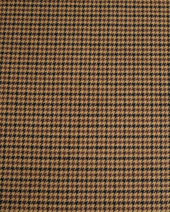 Tissu Tartan Pied de Poule Café - Mercerine