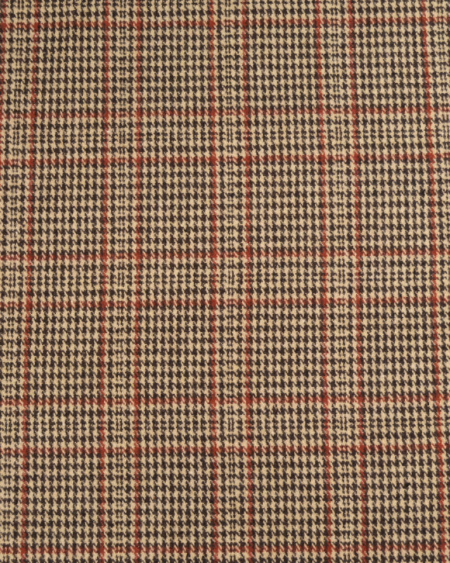 Tissu Tartan Marron Terracotta - Mercerine