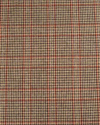 Tissu Tartan Marron Terracotta - Mercerine