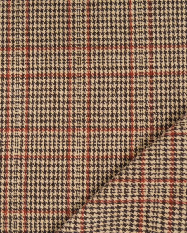 Tissu Tartan Marron Terracotta - Mercerine