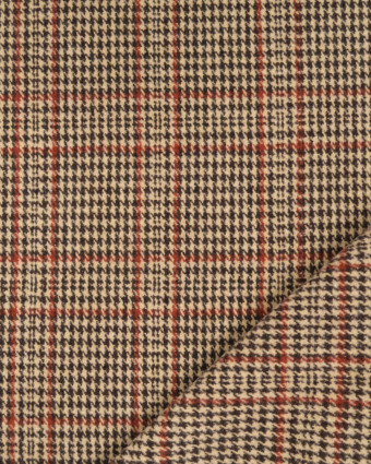Tissu Tartan Marron Terracotta - Mercerine
