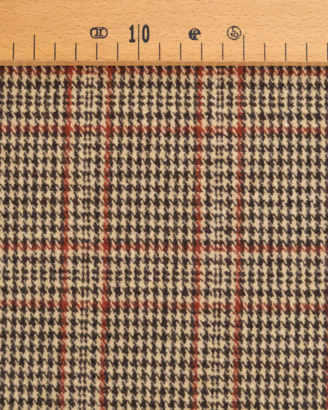Tissu Tartan Marron Terracotta - Mercerine