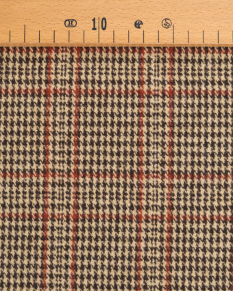 Tissu Tartan Marron Terracotta - Mercerine