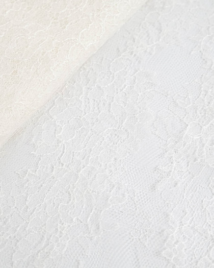 Dentelle Fabrication Française Greige Eglantine - Mercerine