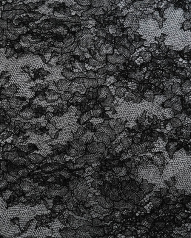 Dentelle Fabrication Française Noir Eglantine - Mercerine