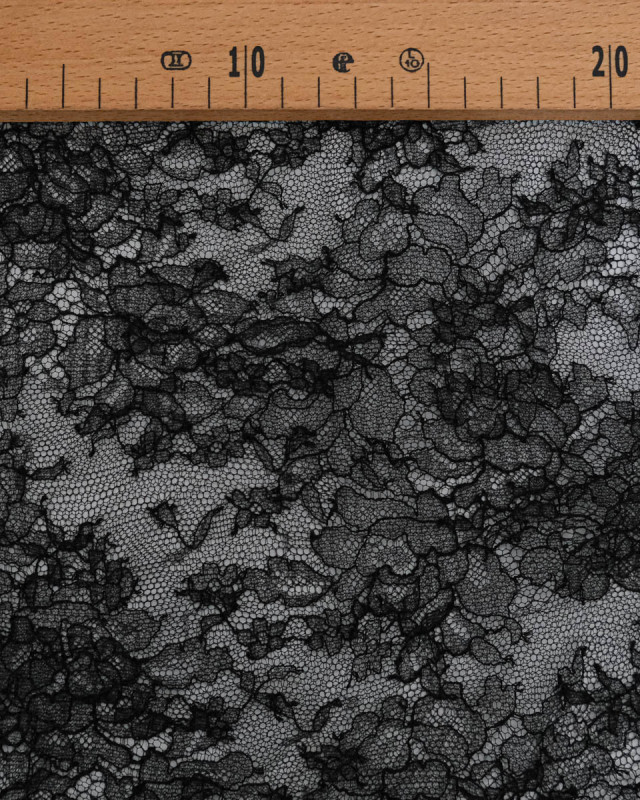 Dentelle Fabrication Française Noir Eglantine - Mercerine