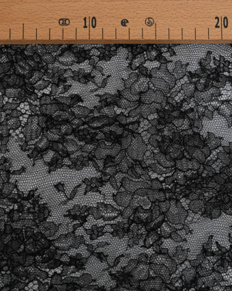 Dentelle Fabrication Française Noir Eglantine - Mercerine
