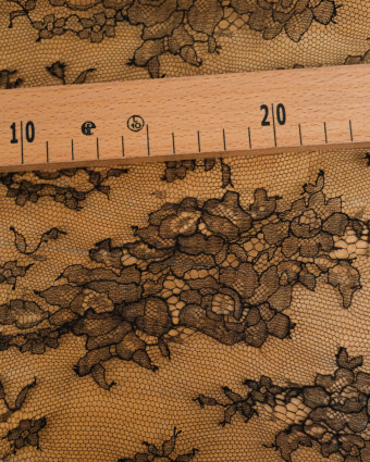 Dentelle Fabrication Française Noir Eglantine - Mercerine