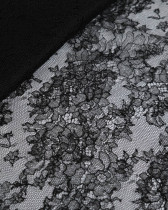 Dentelle Fabrication Française Noir Eglantine