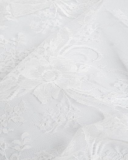 Dentelle Fabrication Française Greige Grande Fleur - Mercerine