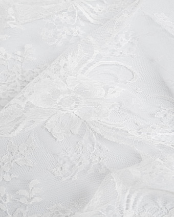 Dentelle Fabrication Française Greige Grande Fleur - Mercerine