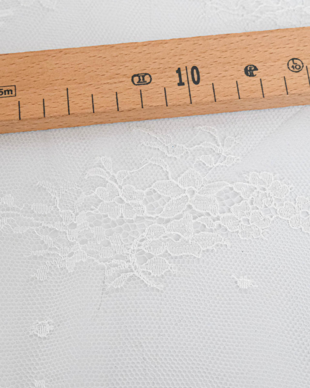 Dentelle Fabrication Française Greige Grande Fleur - Mercerine
