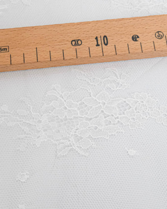 Dentelle Fabrication Française Greige Grande Fleur - Mercerine