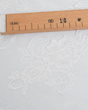 Dentelle Fabrication Française Greige Festonnée - Mercerine